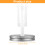 Kit de couvercles de fermentation Grusce pour bocaux à large ouverture (lot de 6) 8