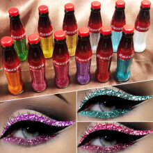 AURORA TRADE CmaaDu Cola Fles Glitter Vloeibare Eyeliner Waterdichte Glanzende Gekleurde Make-up