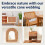 Rouleau de sangle en rotin naturel 45 cm x 1 m 4