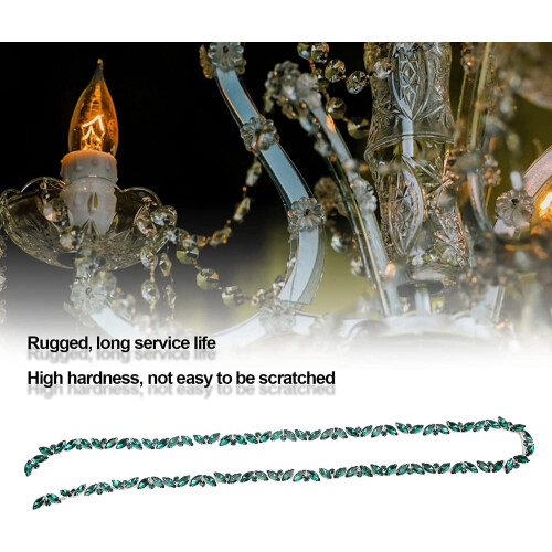Chaîne à strass en verre coloré, une rangée, pour loisirs créatifs 2