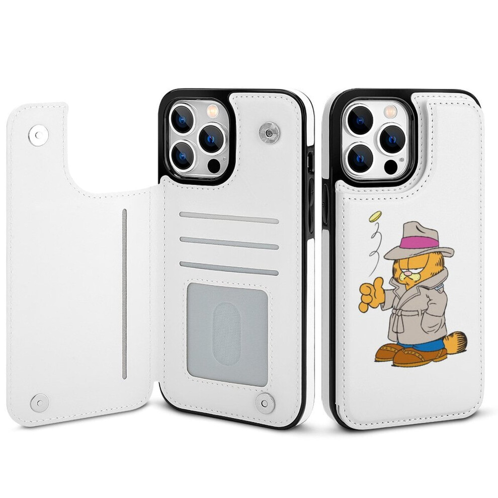 Garfield Iphone 14 Pro Max Wallet Case Pu Leather Flip 301029559877