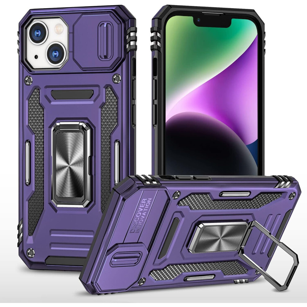 Phone Case For Iphone 13 And 14 With Magnetic Purple 301029577147