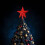 Étoile à cinq branches dorée pour sapin de Noël 5