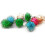 Liathróidí feilte pompoms glitter 1cm 2000pcs il-dhathach 5