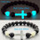 Volcanic stone luminous cross bracelet 19 pcs 5