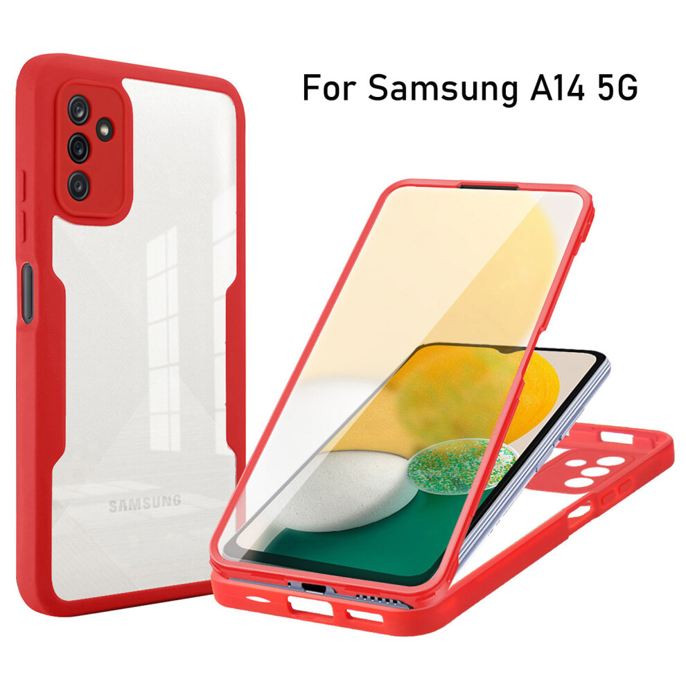 Samsung Galaxy A14 5G Case With Screen Protector Red 301029577352