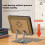 Supporto per tablet pieghevole, girevole a 360 e regolabile. 4