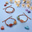 Nylon-Braid-Armband-Set mit Holzperlen (4 Stück) 5