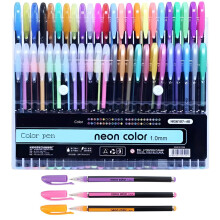 Canetas em gel de ponta fina com glitter (conjunto de 48 cores)