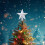 Étoile à 5 branches dorée pour sapin de Noël 6
