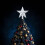 Étoile à 5 branches dorée pour sapin de Noël 7