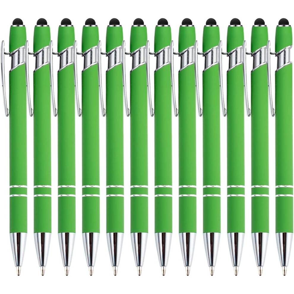 Ballpoint Pen With Stylus Tip Metal 12 Pcs Pink 301029574603