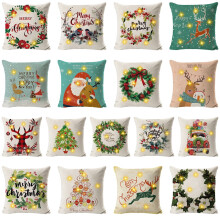 Joulutyynynpäällinen 18x18 Maalaistalo LED-valo