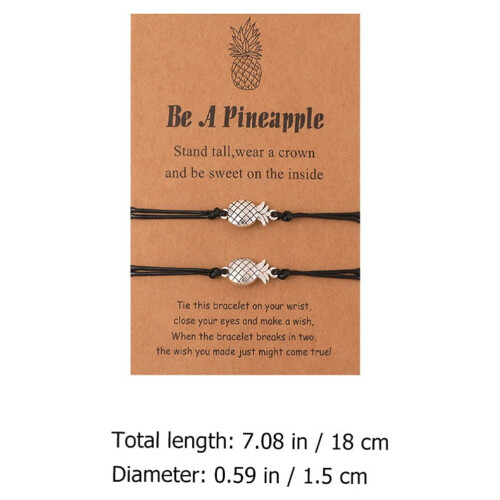 Bráisléad Snáithe Céirithe Píneapall Cóimhiotal6 phíosa 1