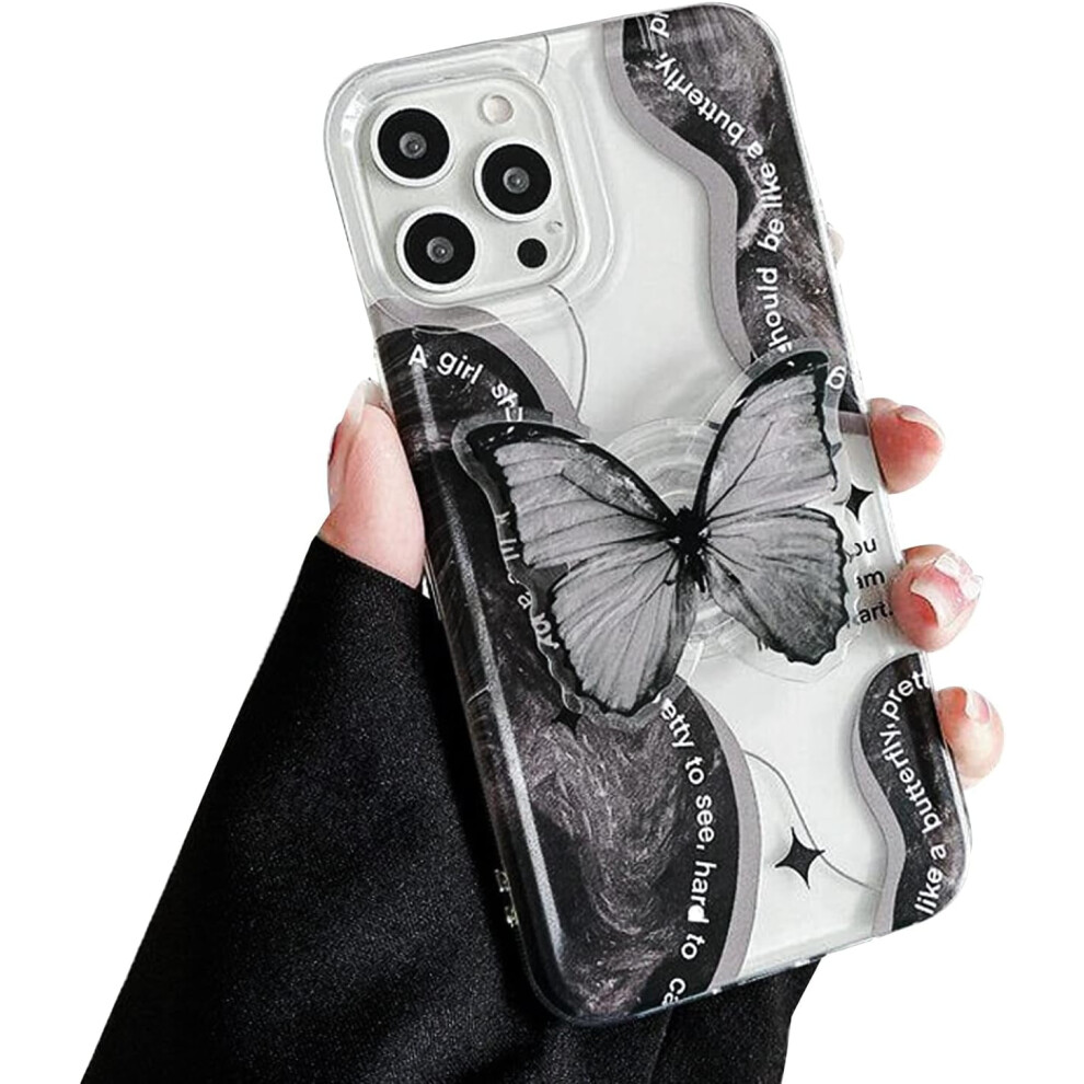 Butterfly Phone Case For Iphone 11, 3D Dream Design Black 301029253546