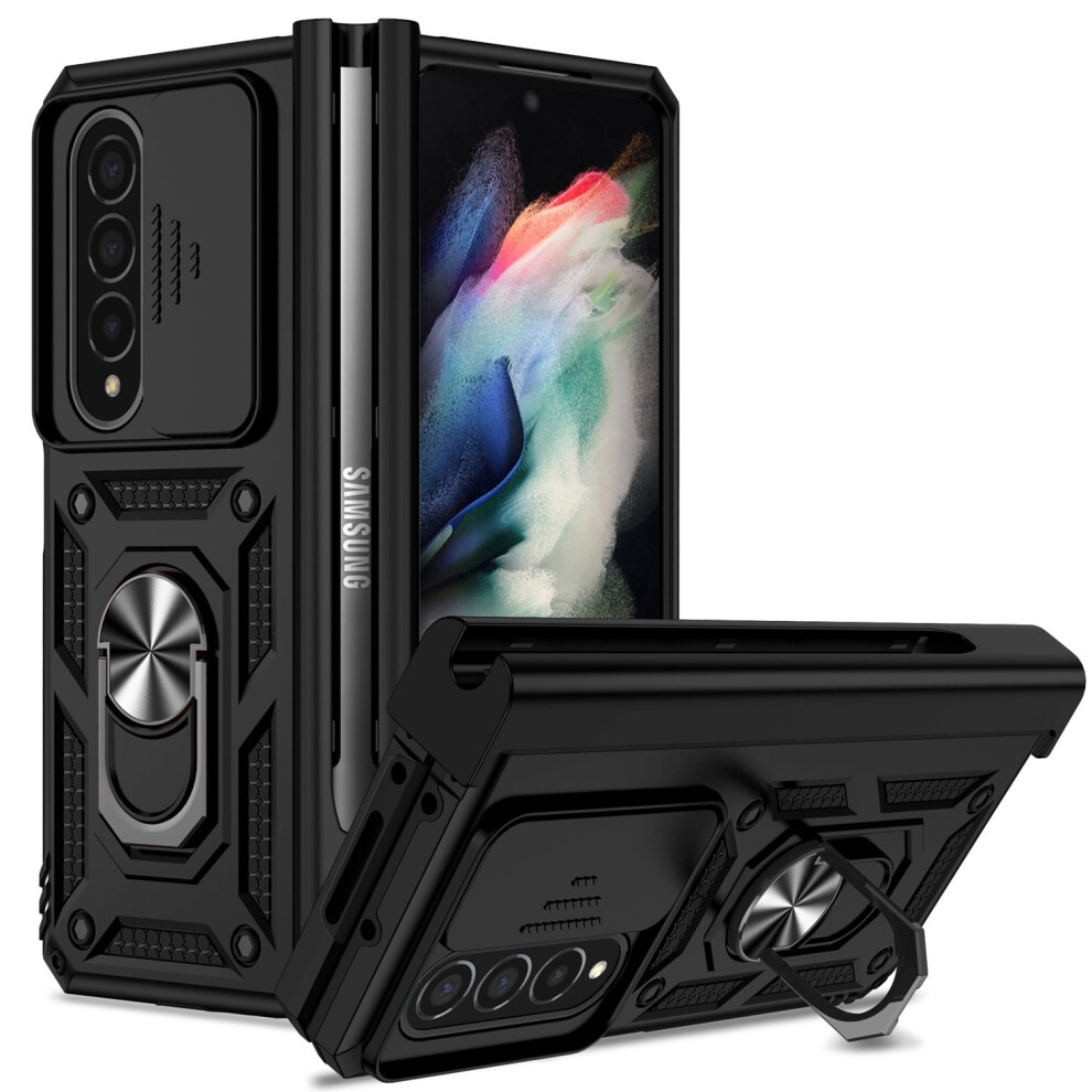 Samsung Galaxy Z Fold 4 Case With Hinge Protection And Ring 301029239892