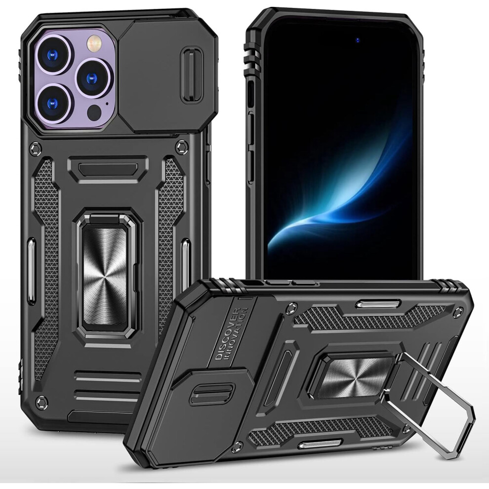 Iphone 14 Pro Max Case Heavy Duty Dual-Layer Black 301029576621