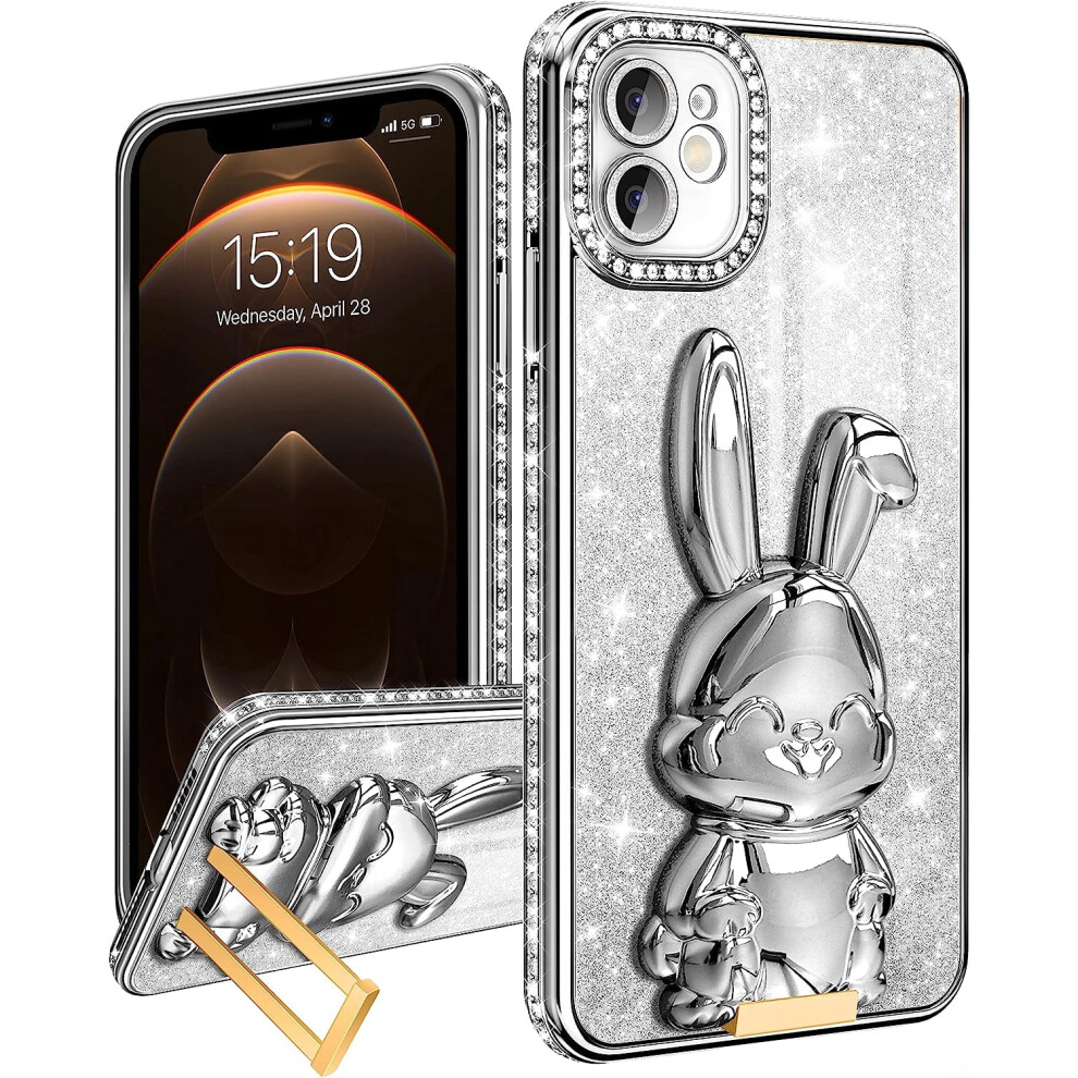 Glitter Rabbit Phone Case For Iphone 11, Kawaii Design 301029240461
