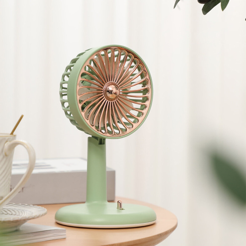 Desktop Fan Rechargeable Usb 2-Speed Adjustable Angle 969218141557