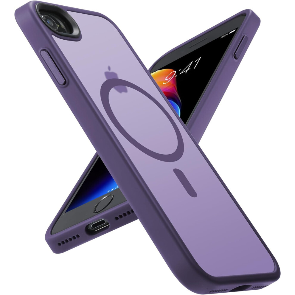 Magnetic Iphone Se/8 Case With Magsafe, Matte Purple 301029240287