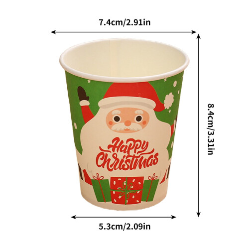 Christmas Disposable Paper Cups 16 pcs 2