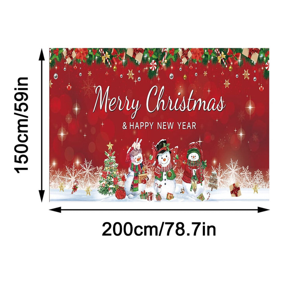 Christmas Garage Door Cover Red Indoor Outdoor 969218138700