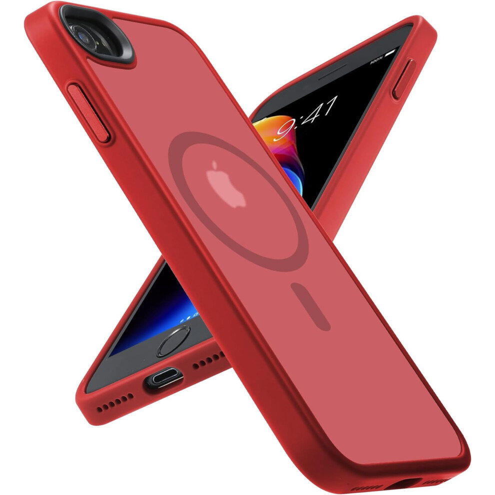 Magnetic Iphone Se 2020/2022 And Iphone 8 Case - Matte Red 301029240348