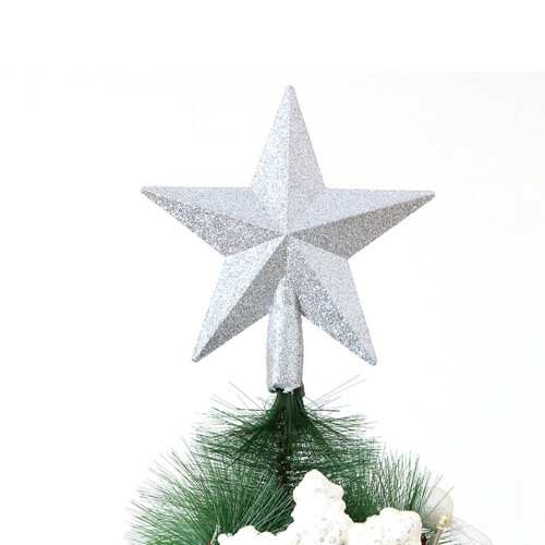 Étoile à 5 branches dorée pour sapin de Noël