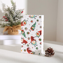 Joululahjapussit Kraft-paperista 10 kpl 9,4 x 5,1 x 3,1 tuumaa