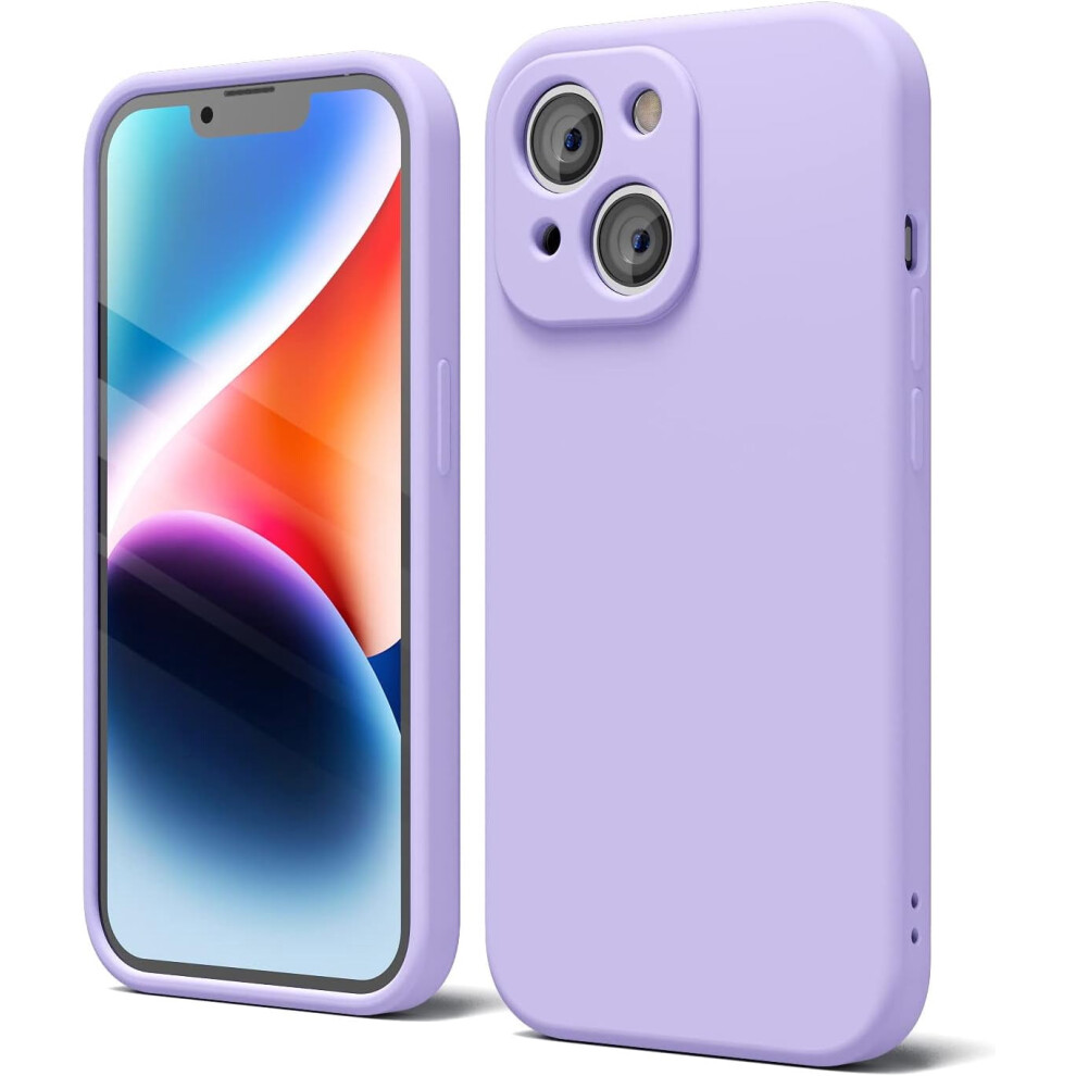Iphone 14 Plus Case Soft Silicone Camera Cover Light Purple 301029572791