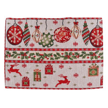 Christmas deer snowflake woven placemats 13x16 inch