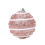 Christmas Ball Ornament White Foam 8cm Shatterproof 1