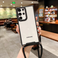 Clear Case for Samsung Galaxy S27 Ultra with Lanyard Strap
