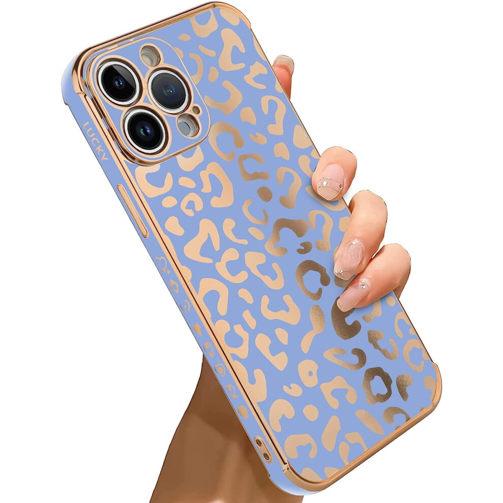 Leopard Plating Iphone 13 Pro Max Case Light Tpu Blue 301029573163