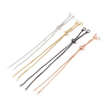10 Armbänder aus Messing mit Zirkonia