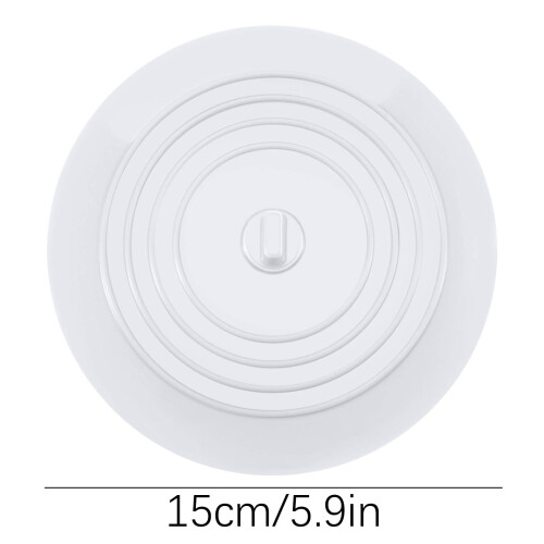 Bouchon de baignoire en silicone avec couvercle plat (lot de 2) 1