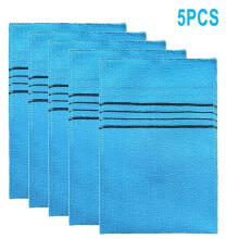 Koreanisches Peeling-Badewaschlappen-Set, 5-teilig