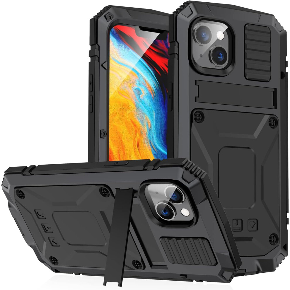 Iphone 14 Max Metal Case Military Grade Shockproof Black 301029252570