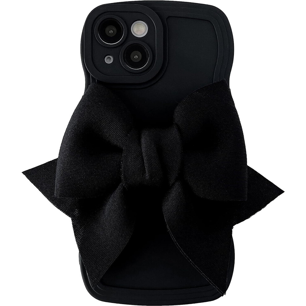 Bow Knot Curly Wave Iphone Case For Iphone 14 Pro Black 301029241192