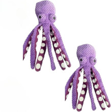 Pawforloves pluche octopus hondenspeeltje voor grote honden