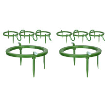 8 Set Water Ring 5In W 3 Leg Support Drip Emitter Drip Ring with Built in 1/8 in Barbed Inlet Fitting 3 Removable Stakes