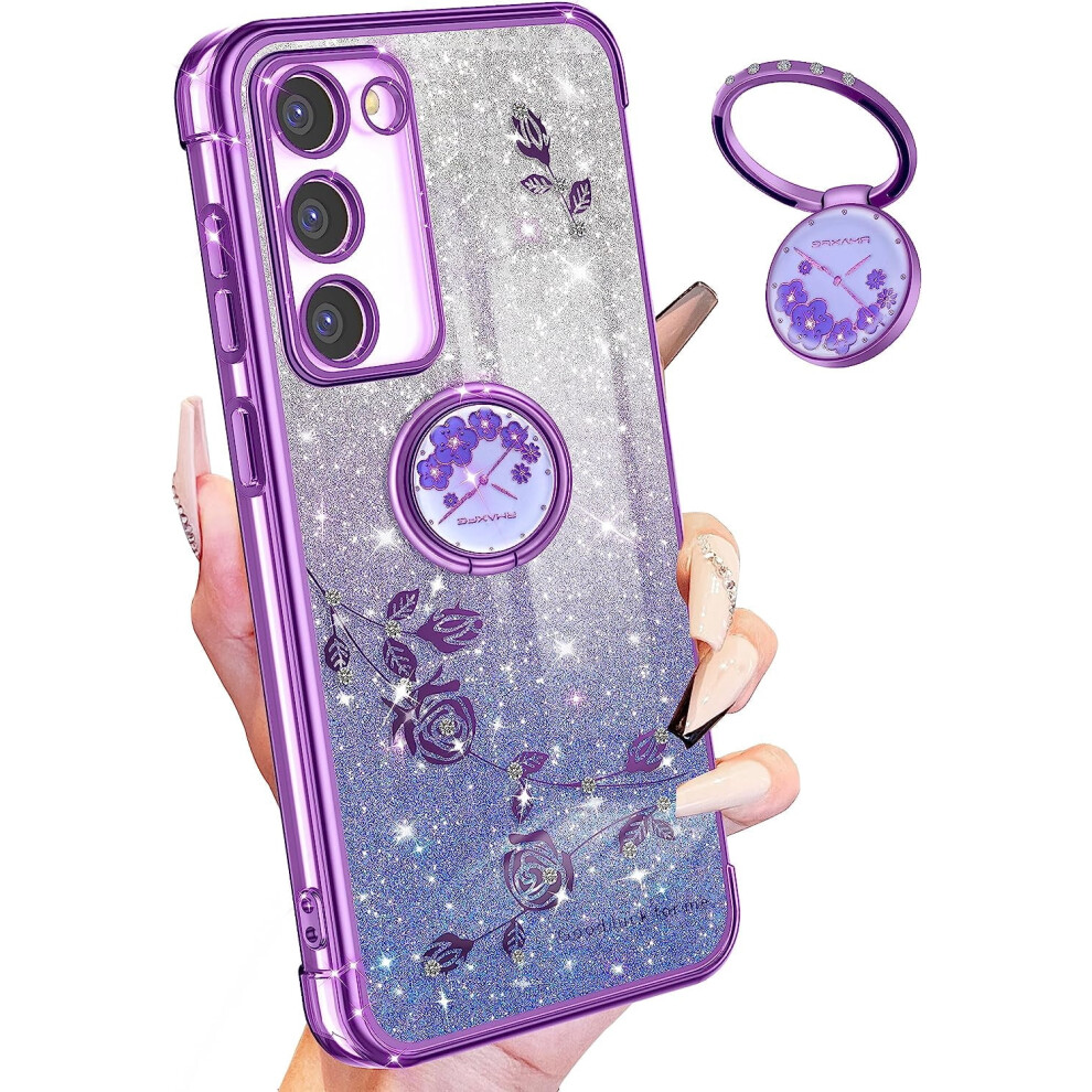 Samsung Galaxy S23 Plus 5G Glitter Case With Ring Stand 301029241789