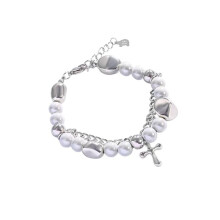 Reflektierendes Perlenarmband mit doppellagiger Naht, Unisex