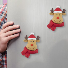 Autocollants magnétiques de Noël Père Noël Décoration des fêtes 12 pièces