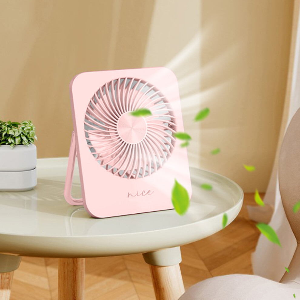Portable Desk Fan Rechargeable 3-Speed Foldable 969218141663