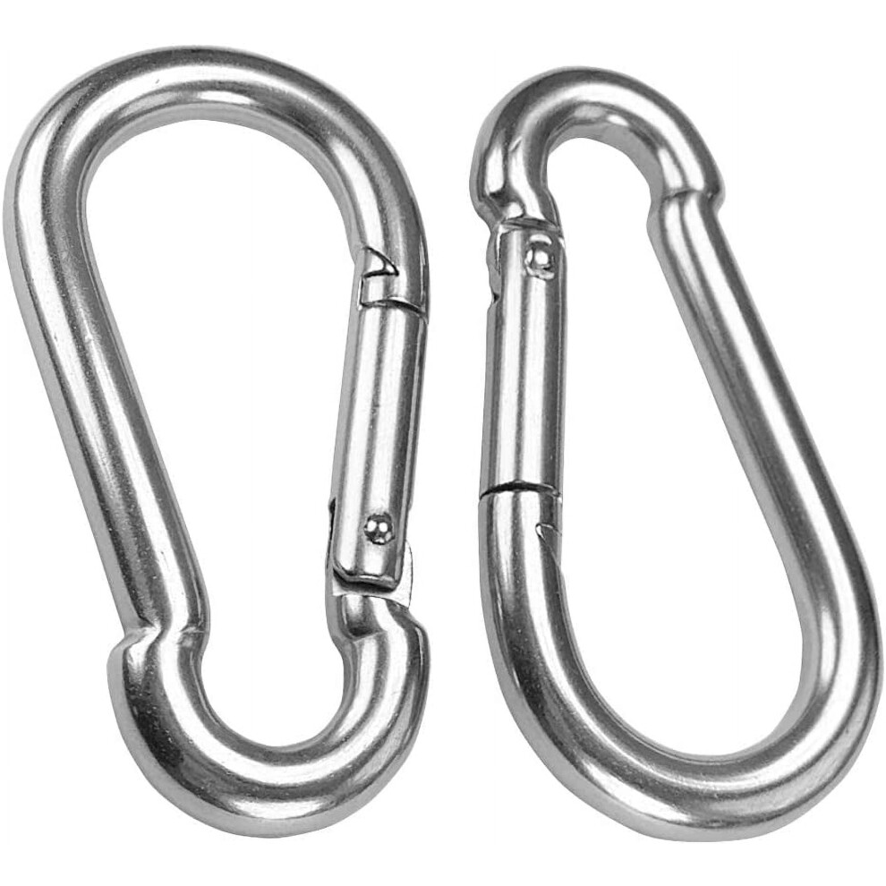 Stainless Steel Carabiner Clips M10 2 Pcs 301029566479
