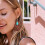 Vintage leather water drop earrings with blue turquoise 6