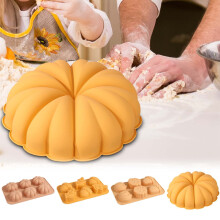 Moule en silicone en forme de citrouille pour gâteaux en chocolat, bonbons et fondant