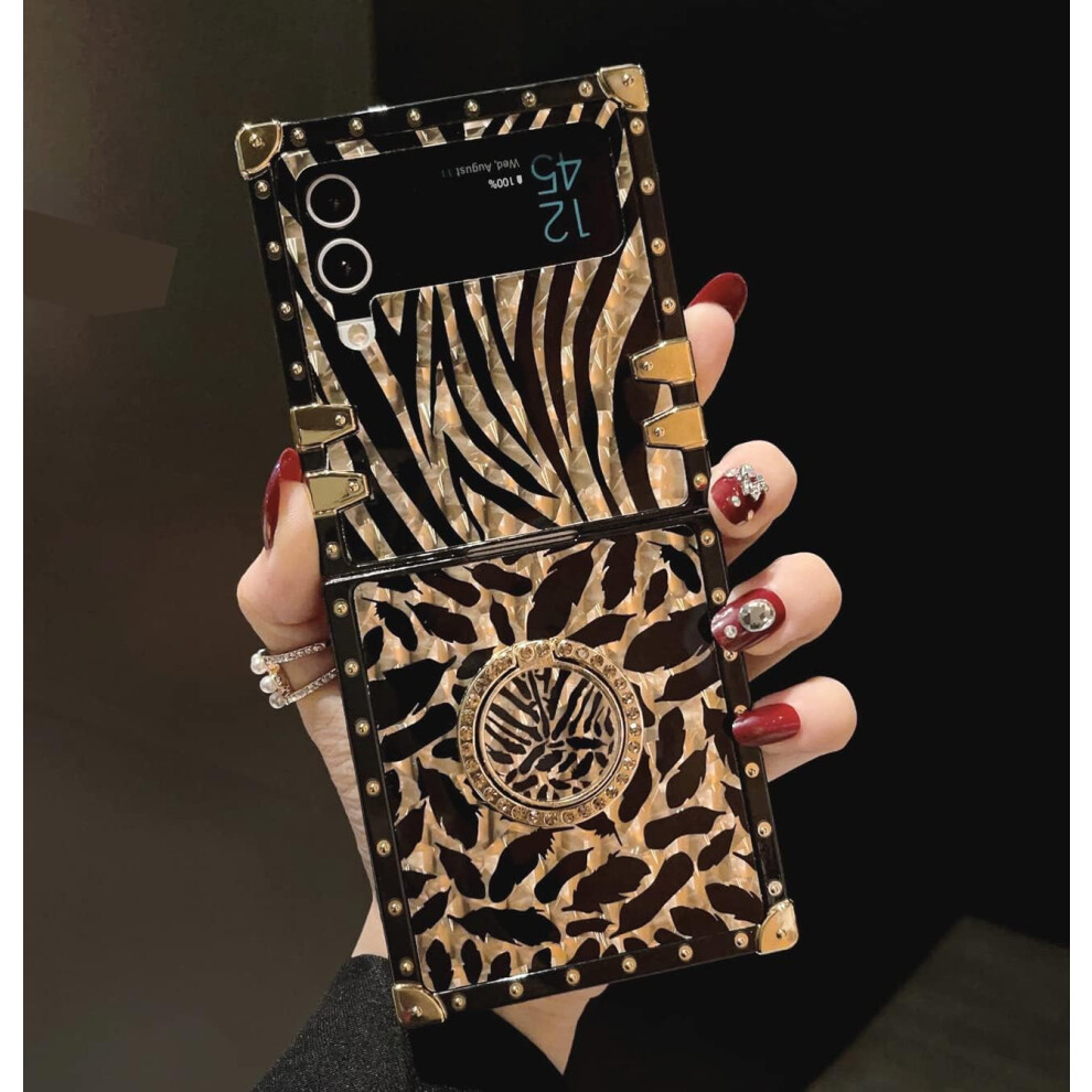 Samsung Galaxy Z Flip 4 Trunk Case Glitter Soft Cover Gold 301029235085