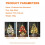 Christmas tabletop mini tree 24 inch pre-lit with LED red 5